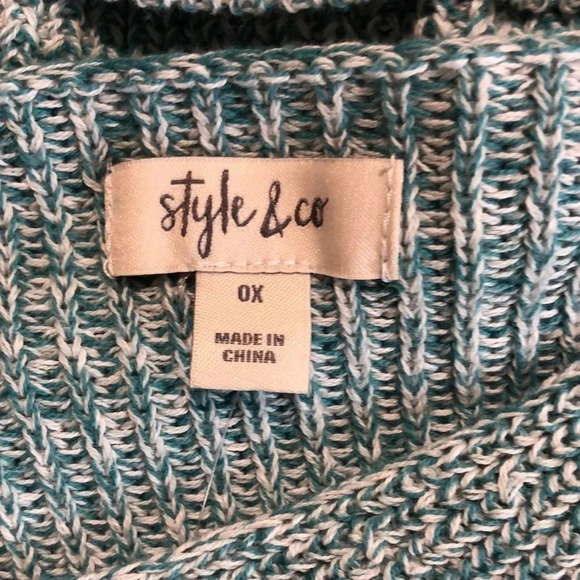 STYLE & Co. V-Neck Tunic Sweater - Picture 4 of 6